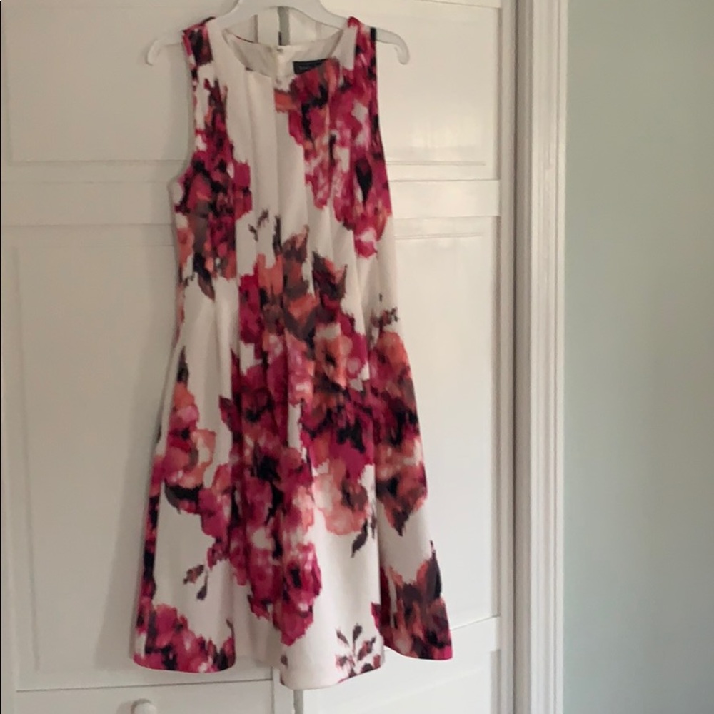 Floral special occasion fit & flare dress
